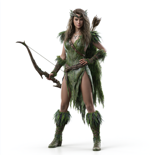 Generated NPC — Archer, a forest warrior